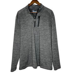 PGA Tour Gray Pullover Zipper Drawstring Closure Long Sleeve Jacket Size XL Men